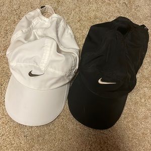 Black and white Nike Hats